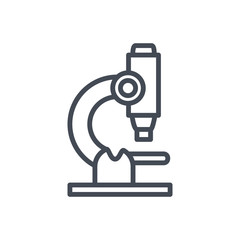 medicine medical line icon microscope