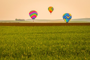 Hot air balloons in the northwest