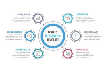 6 Steps Infographics