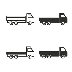 Truck icon set.