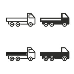 Truck icon set.