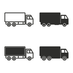 Truck icon set.