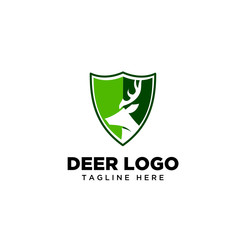deer head shield logo