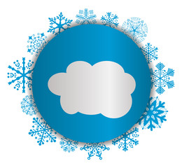 cloud christmas icon