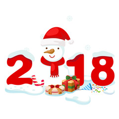 illustration of snowman vector