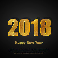 Happy New Year 2017. Vector background