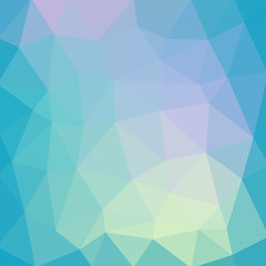 Light blue smooth vector Low poly crystal background. Polygon design pattern. Low poly illustration background.