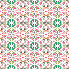 seamless floral pattern with smooth color background
