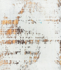 White painted old rustic shabby wood texture and background