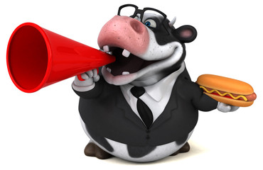 Fun cow - 3D Illustration