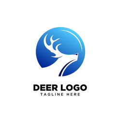 Circle Head Deer logo