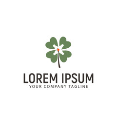 flower logo design concept template