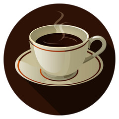 Obraz premium coffee button