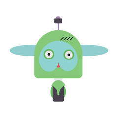cute robot vector