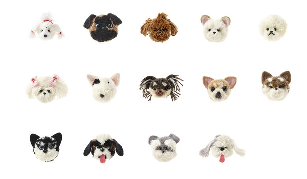 ぽんぽん犬　ハンドメイド