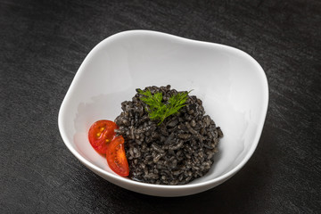 いかすみのリゾット　Risotto of squid ink