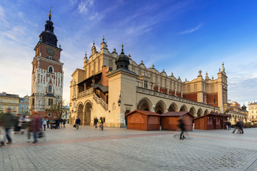 Fototapeta The main square of the Old Town in Krakow, Poland obraz
