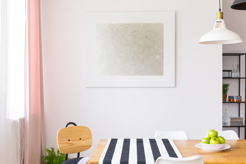 Elegant painting in apartment