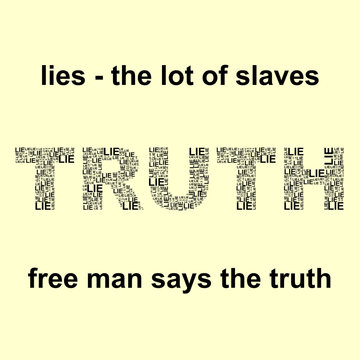 Truth and lie words