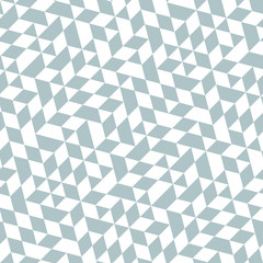 Geometric vector pattern with blue and white triangles. Geometric modern ornament. Seamless abstract background