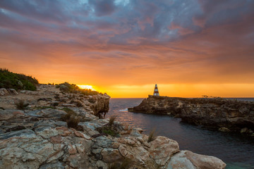 The Obelisk at sunset.