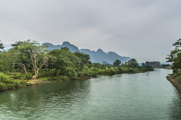 Obraz premium Beautiful Vangvieng view, laos