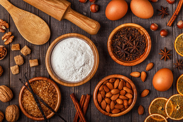 Ingredients for cooking baking.