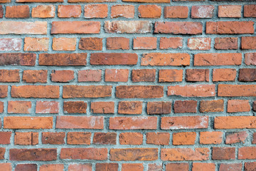 Background of old brick wall pattern texture.