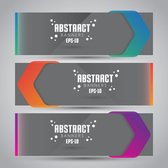 Vector Abstract Design Banner Web Template - EPS 10