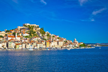 Obraz premium Historic town of Sibenik waterfront view