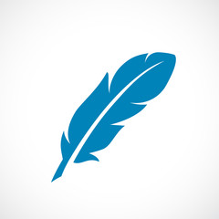 Feather vector icon