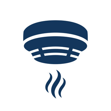 Smoke alarm vector icon