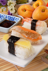 Delicious Japanese food - Nigiri sushi   