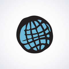 Planet Earth. Vector symbol