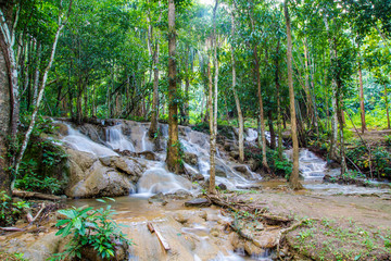 Waterfalls and natural water sources During the rainy season to winter
