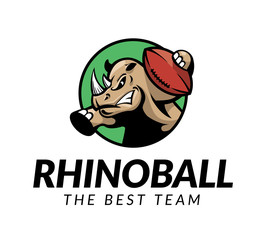 Rhino Football/Rugby Logo
