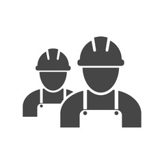 Contractor Icon, Workers icon 