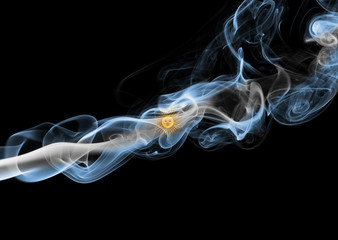 Fototapeta premium Argentina national smoke flag