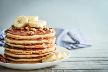 Pancakes with banana