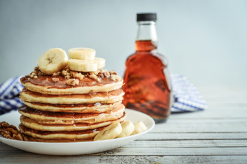 Pancakes with banana © tashka2000