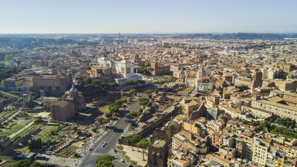 Obraz premium Rome Aerial skyline view 