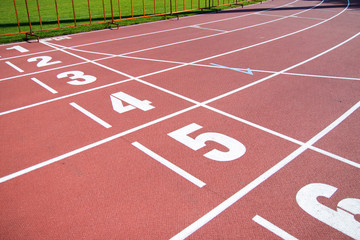 Fototapeta premium running track - numbers, start
