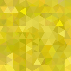 Abstract background consisting of yellow triangles. Geometric design for business presentations or web template banner flyer. Vector illustration