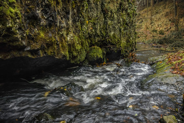 Waterfall czech epublic autumn