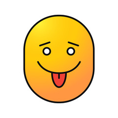 Yummy smile color icon