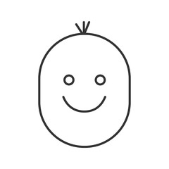 Child emoticon linear icon
