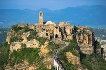 Fototapeta premium Beautiful view of the old town of Civita di Bagnoregio, Lazio, Italy