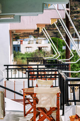 Cozy outdoor terrace for rest
