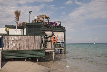 Otranto, Italy - September 06, 2012 : View of Alimini beach