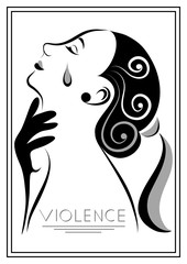 Graphic illustration with elements of violence 6